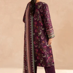 3 Piece - Embroidered Digital Printed Khaddar Suit